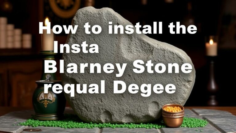 How to install the Blarney Stone replica in San Diego